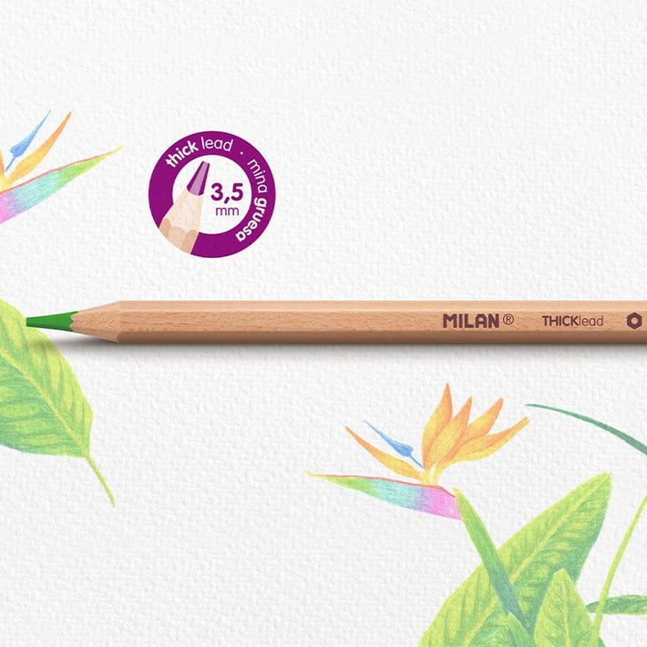 Milan Цветни моливи Big Lead, в метална кутия, 24 цвята, опаковка 6