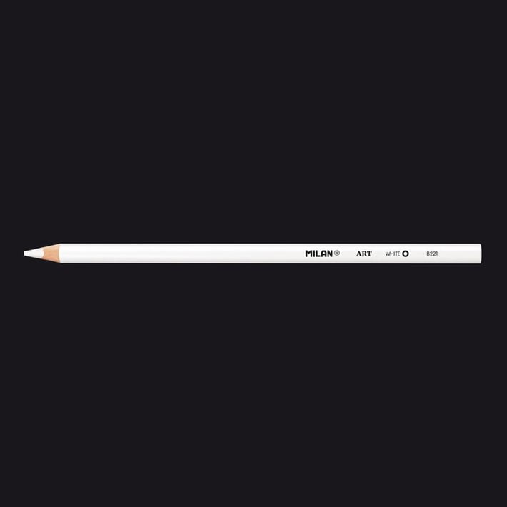 Milan Комплект моливи за рисуване, 4 mm, 3 броя, бели