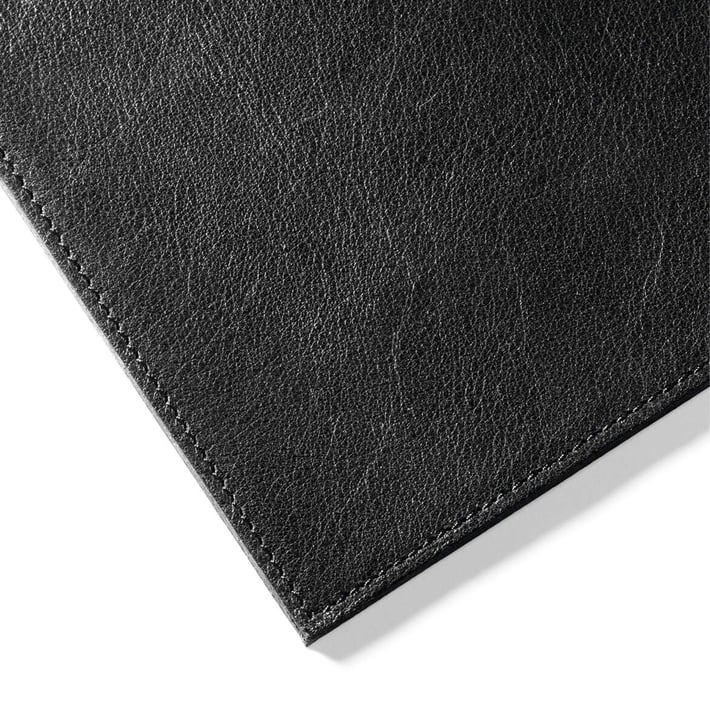 Durable Подложка за бюро, кожена, 65 х 45 cm, черна