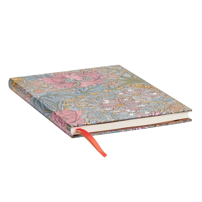 Paperblanks Планер William Morris, Ultra, хоризонтален, твърда корица, 80 листа, за 2024 година