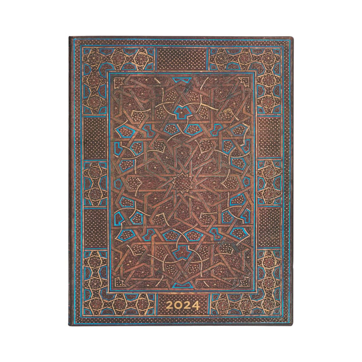 Paperblanks Планер Midnight Star, Ultra, вертикален, мека корица, 88 листа, за 2024 година