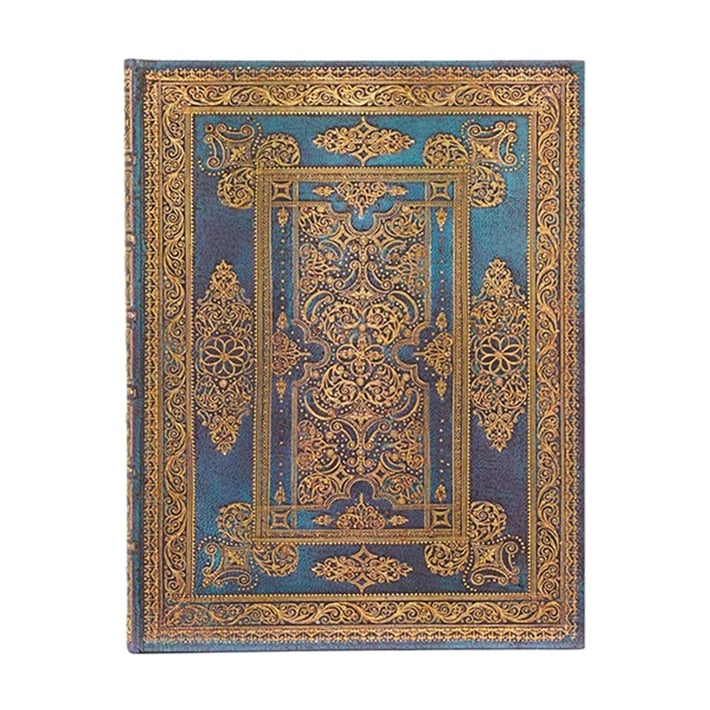 Paperblanks Тефтер Blue Luxe, Ultra, широки редове, твърда корица, 72 листа