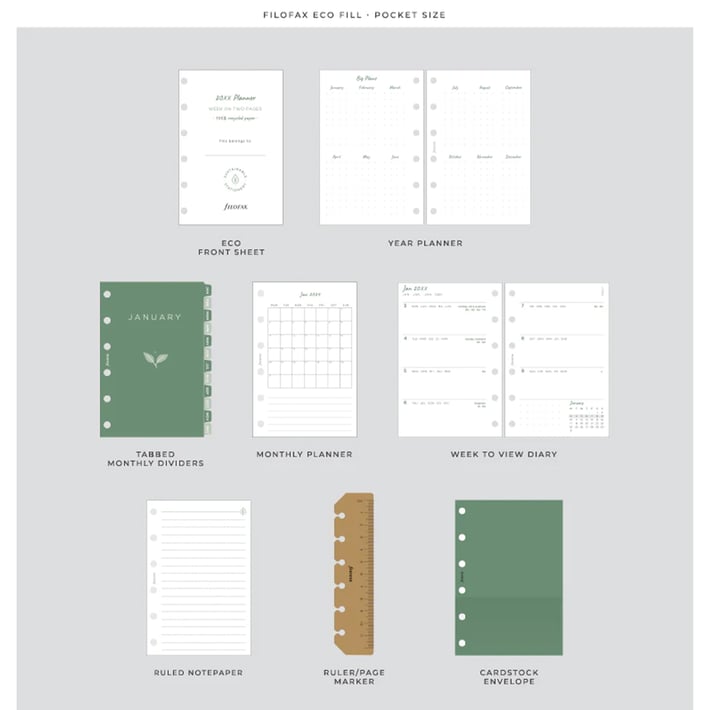 Filofax Органайзер Eco Pocket, тъмен орех