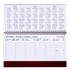 Настолен календар-бележник Етна, 29 x 13 cm, 62 страници, червен