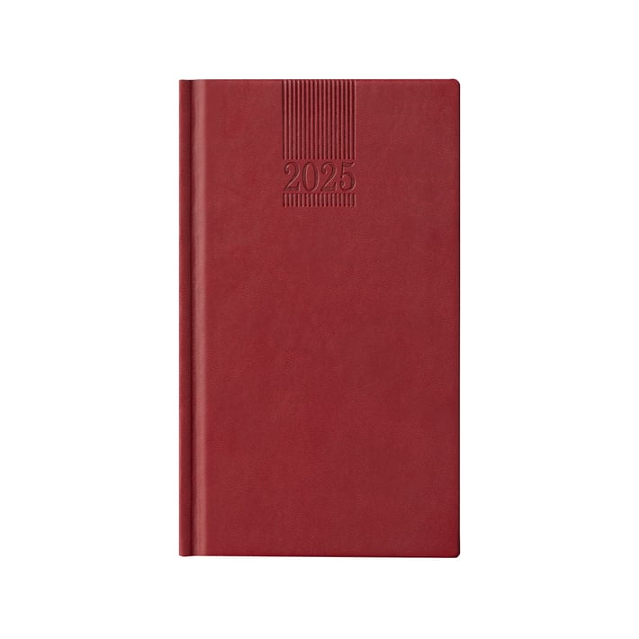 Календар-бележник Поло, седмичник, 9 x 16 cm, червен