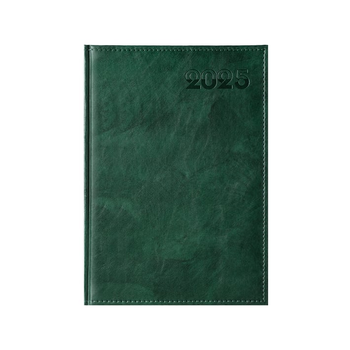 Календар-бележник Дипломат, с дати, A4, зелен