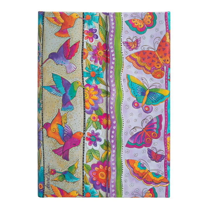 Paperblanks Тефтер Hummingbirds & Flutterbyes, 95 х 140 mm, твърда корица, 88 листа