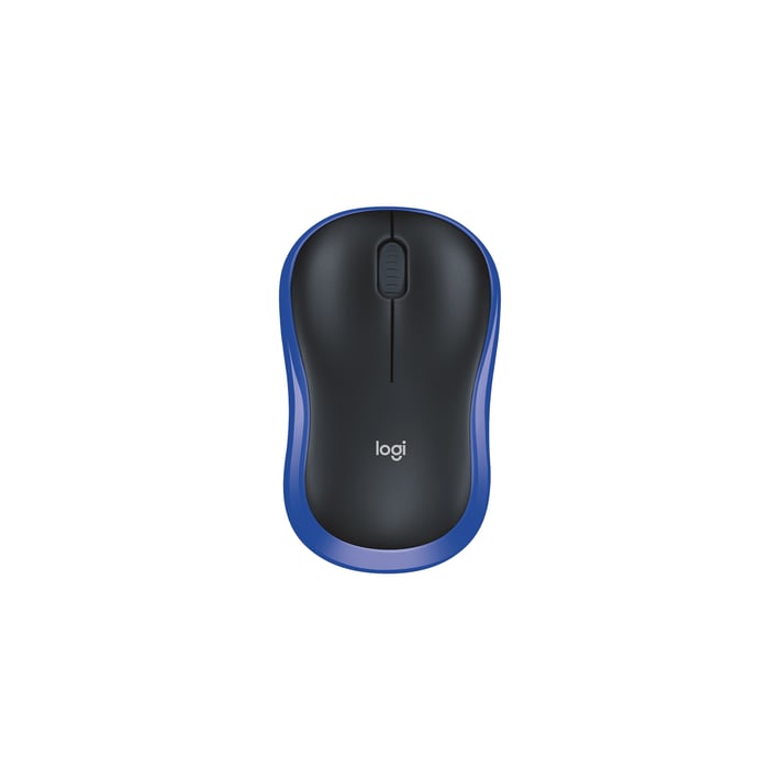 Logitech Мишка M185, безжична, 3 бутона, синя