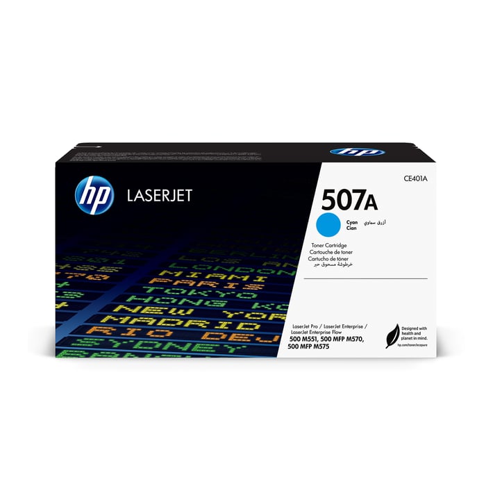 HP Тонер CE401A, 507A, 6000 страници/5%, Cyan