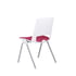RFG Посетителски стол Sweet Chrome White, червен, 2 броя в комплект