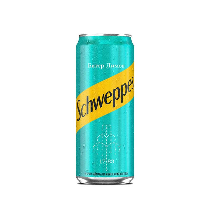 Schweppes Битер лимон, 330 ml, в кен