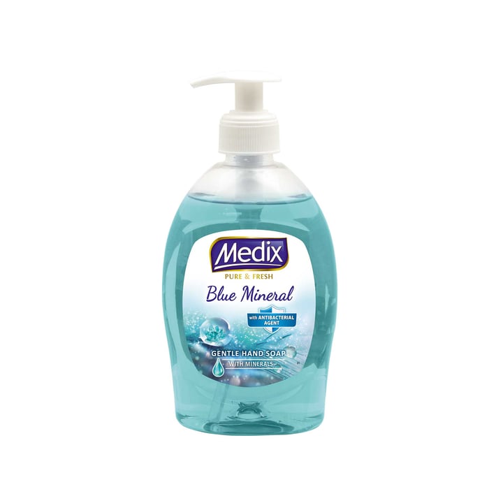 Medix Течен сапун Pure & Fresh Blue Mineral, с помпа, 400 ml, син