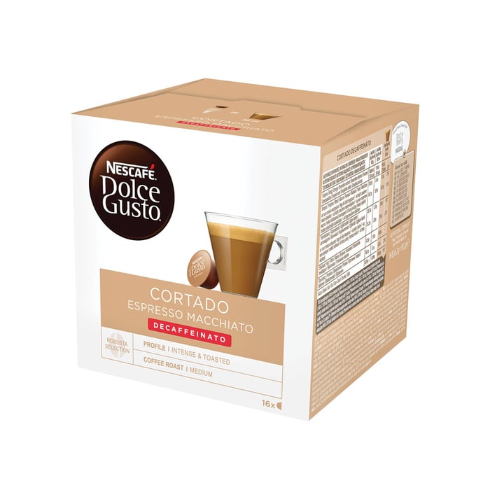 Nescafé Dolce Gusto Кафе капсула Espresso Macchiato, безкофеинова, 16 броя