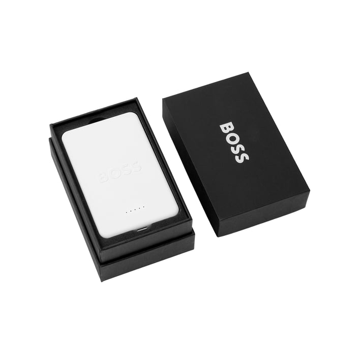 Hugo Boss Мобилна батерия Iconic, 3000 mAh, бяла