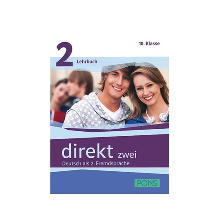 Учебник и учебна тетрадка по немски език № 2 - Direkt zwei: Lehr- und Arbeitsbuch 2, с включено CD - 2 броя, Pons