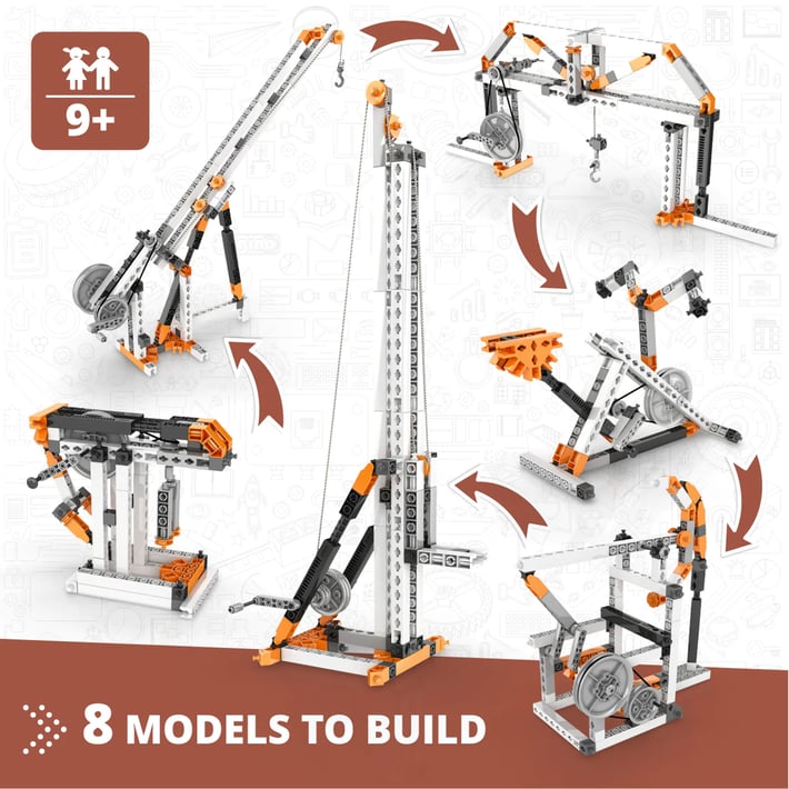 Engino Конструктор STEM Mechanics - Ролкови задвижвания