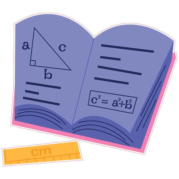 STEM Стикер, Математика и информатика - Математика, комплект D9, 50 cm, стикер 8