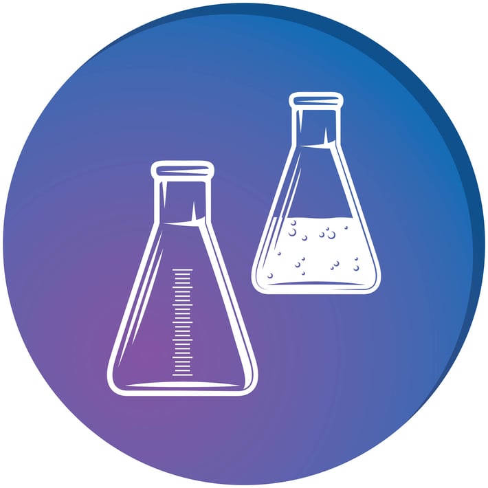 STEM Стикер, Природни науки - Химия, комплект H7, 50 cm, стикер 7