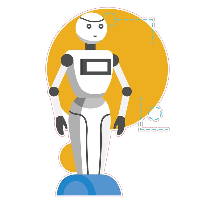 STEM Стикер, Роботика и кибер-физични системи, комплект I8, 50 cm, стикер 1