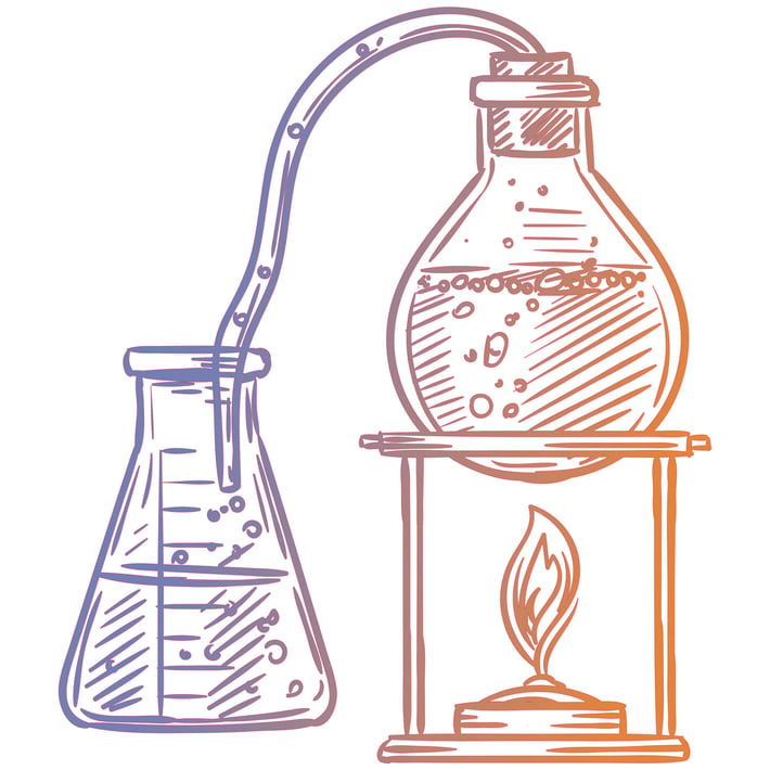 STEM Стикер, Природни науки - Химия, комплект H3, 100 cm, стикер 3
