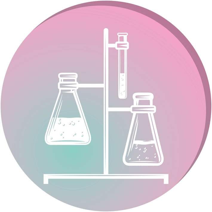 STEM Стикер, Природни науки - Химия, комплект H7, 100 cm, стикер 6