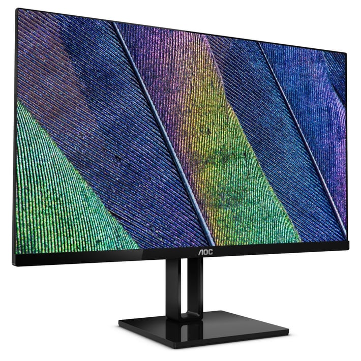 AOC Монитор 24V2Q, 23.6'', LED, 1920 x 1080, 250 cd/m2, 4 ms, HDMI, черен