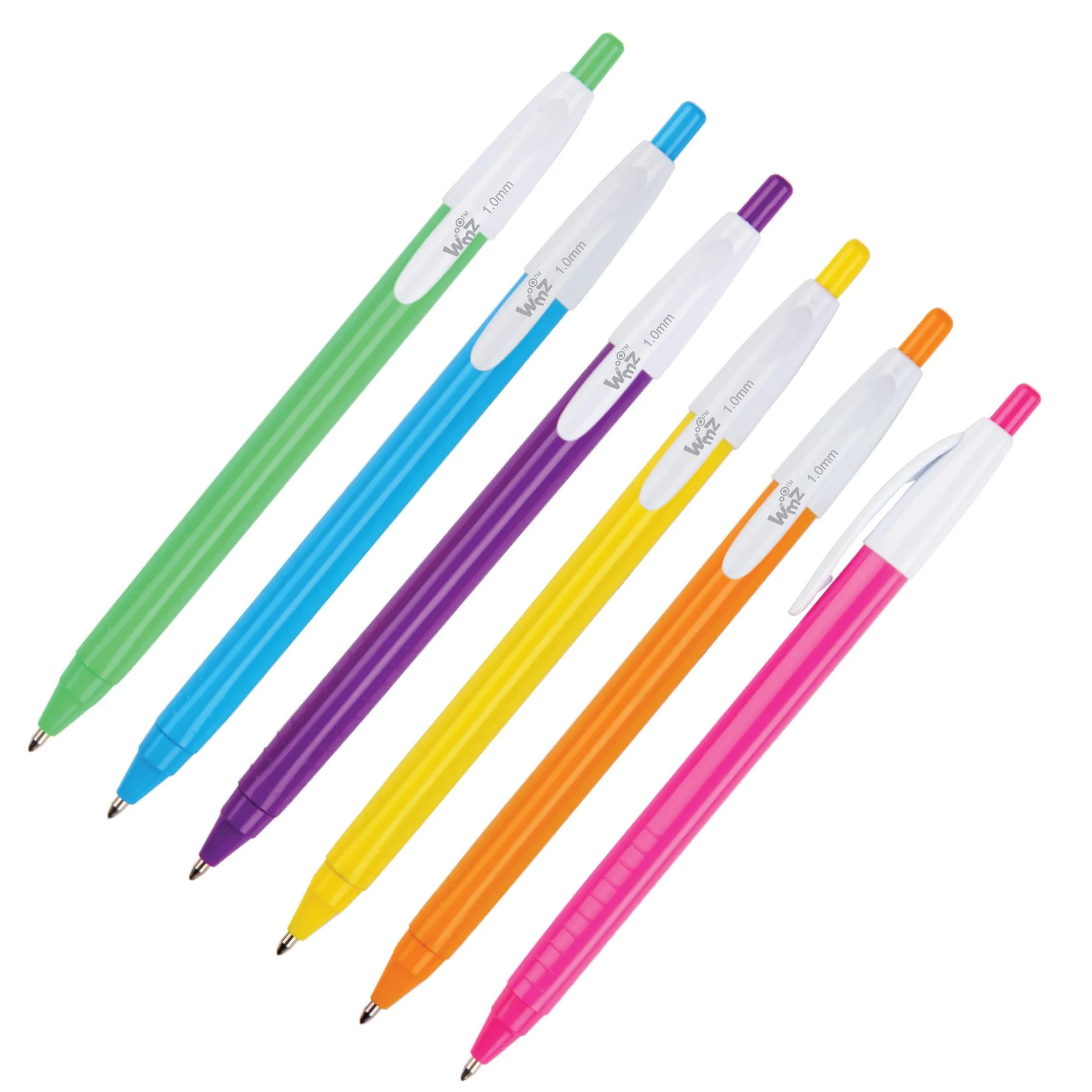 Beifa Ballpoint pen WMZ 1394, retractable, 1.0 mm, assorted