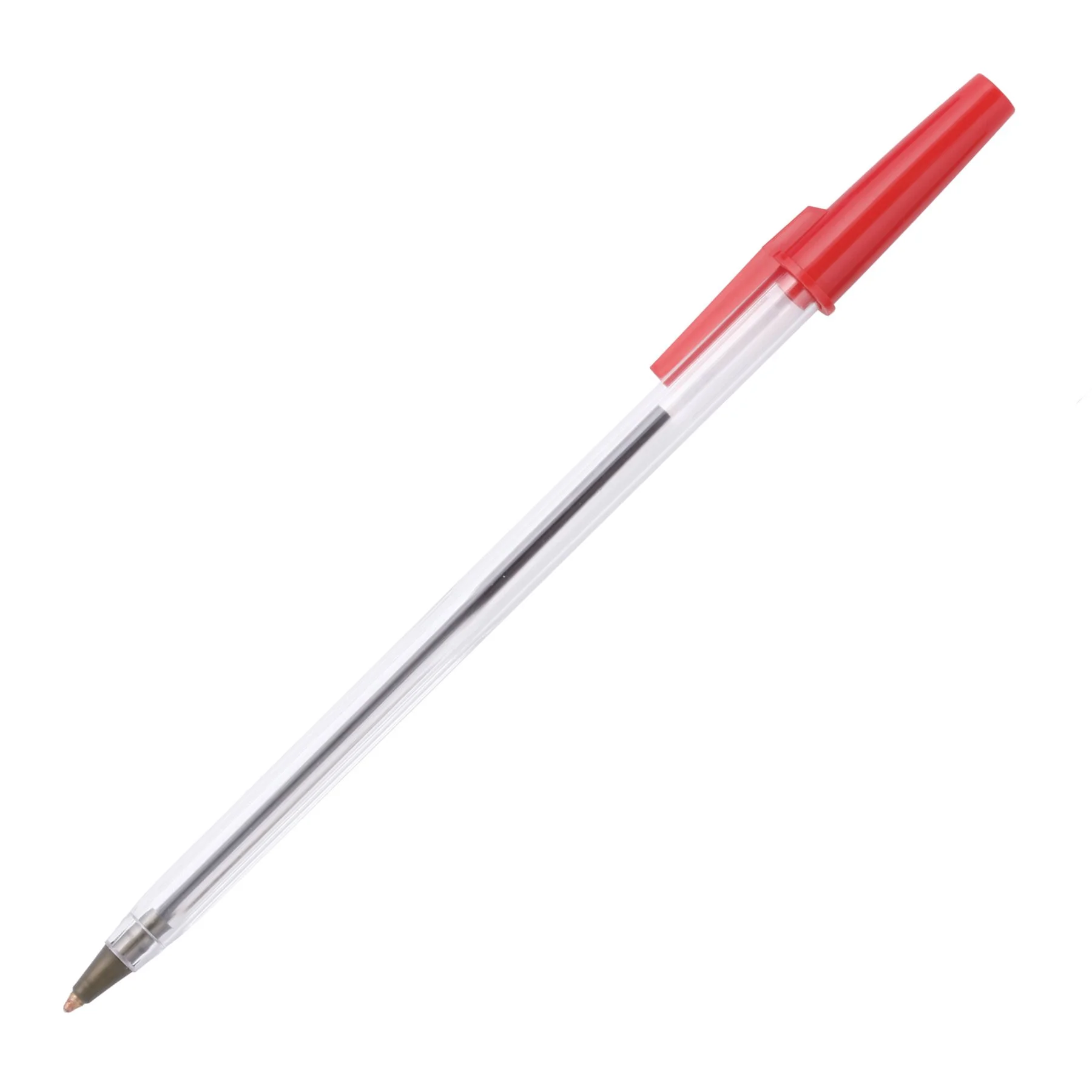 Beifa Pen A+ 934, 1.0 mm, transparent, red, 50 pieces
