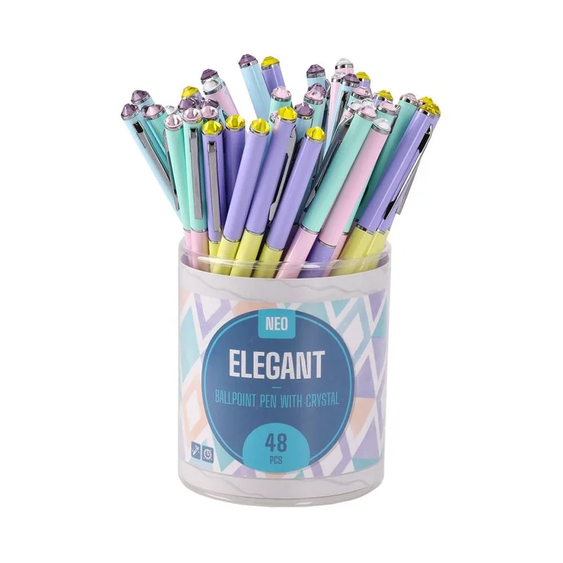 Sazio Elegant Pen, with gem, 1.0 mm, assorted, 1 pc
