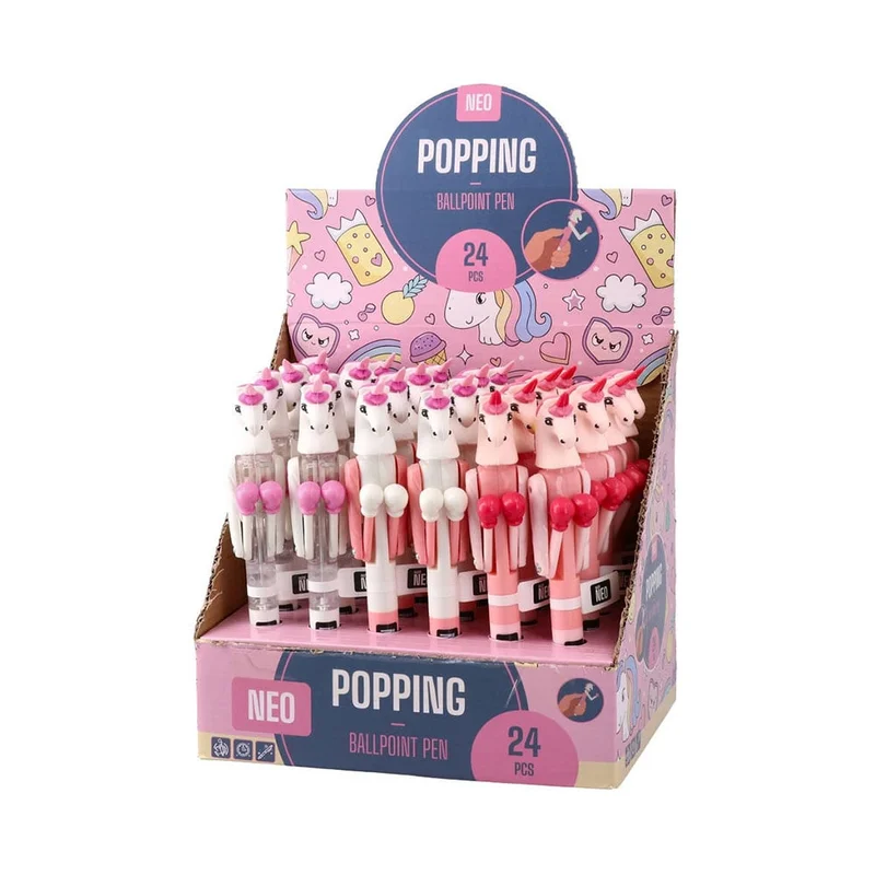 Sazio Popping Pen, unicorn, 1.0 mm, assorted, 1 pc