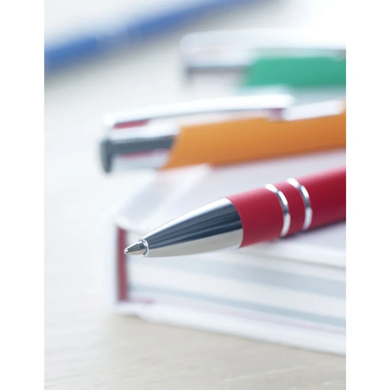 More Than Gifts Ballpoint Pen Norma Soft, metal, rubberized, red