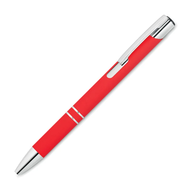 More Than Gifts Ballpoint Pen Norma Soft, metal, rubberized, red