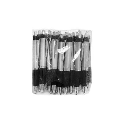 Ballpoint Pen BR 210, metal, silver, 20 pcs