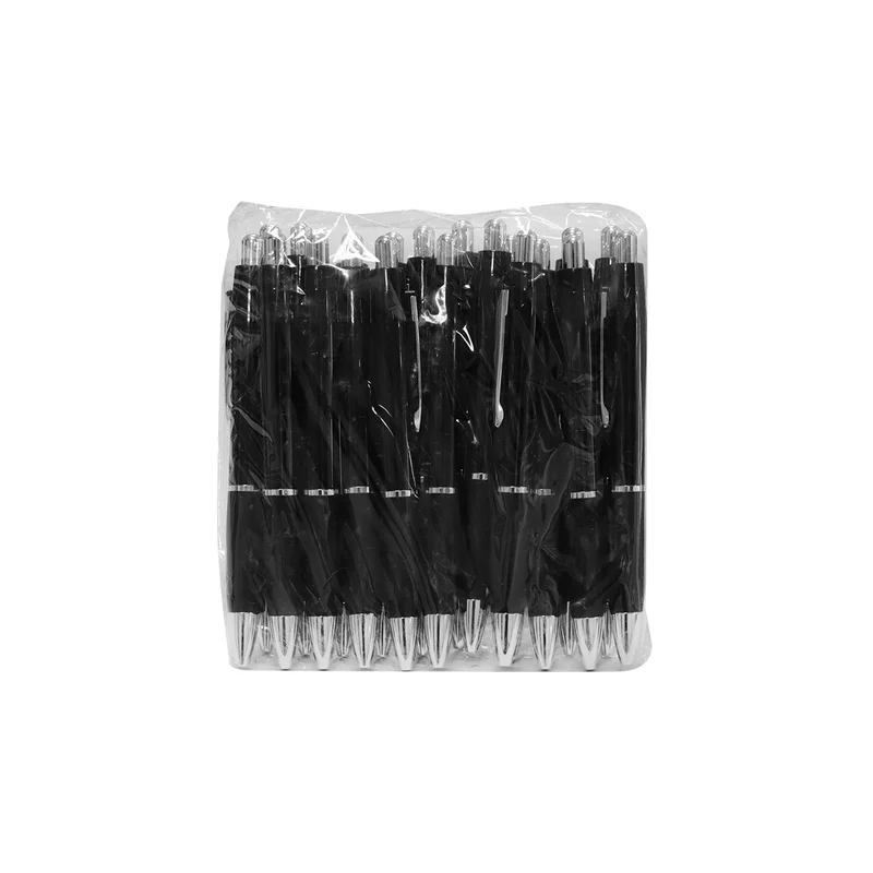 Ballpoint Pen BR 214, metal, black, 20 pieces