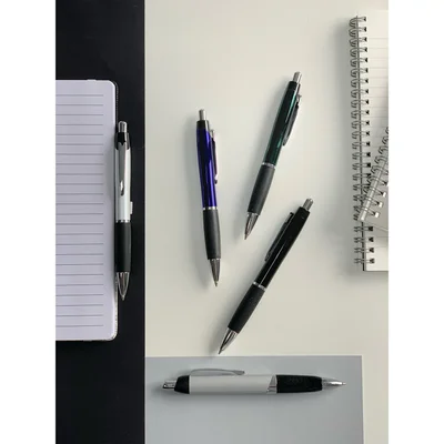 Ballpoint Pen BR 214, metal, black, 20 pieces