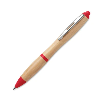More Than Gifts Pen Rio Bamboo, red