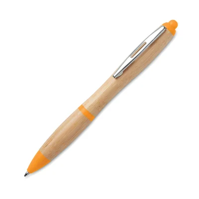 More Than Gifts Ballpoint pen Rio Bamboo, orange