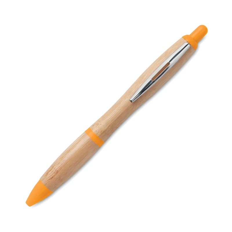 More Than Gifts Ballpoint pen Rio Bamboo, orange