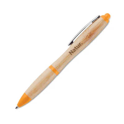 More Than Gifts Ballpoint pen Rio Bamboo, orange
