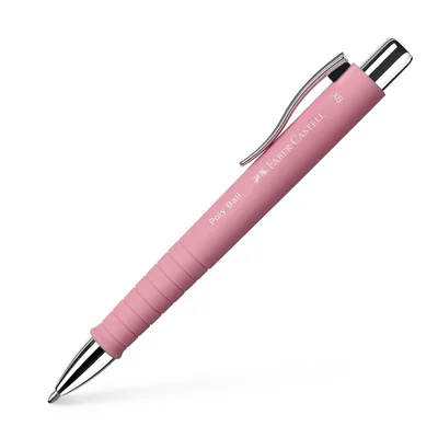 Faber-Castell Pen Poly Ball XB, automatic, light pink