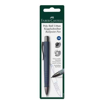 Faber-Castell Ballpoint Pen Poly Ball Urban XB, automatic, dark blue
