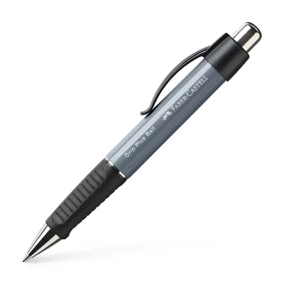Faber-Castell Ballpoint Grip Plus, retractable, gray