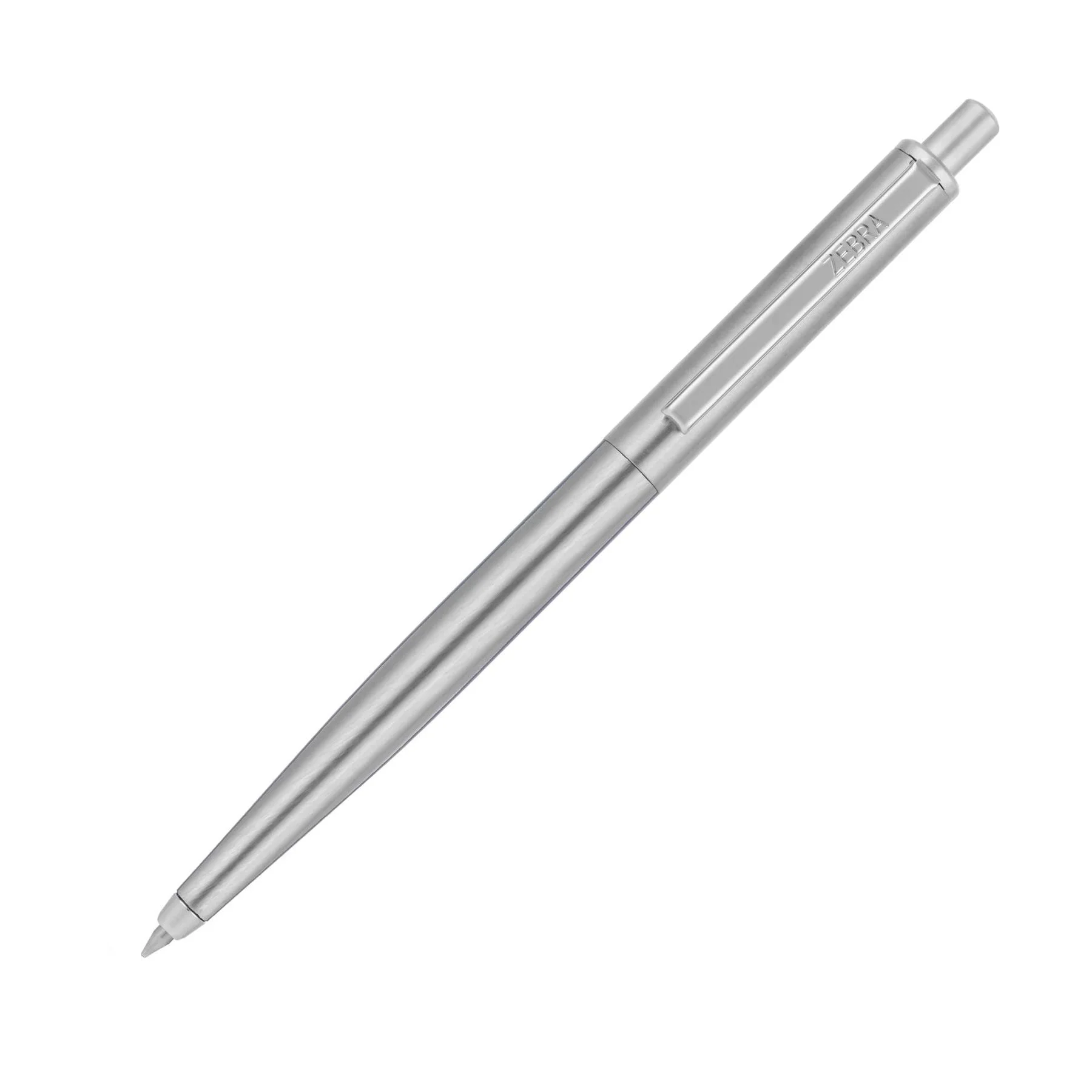 Zebra Ballpoint Pen 901, Metal, in Box, 1 mm, Silver