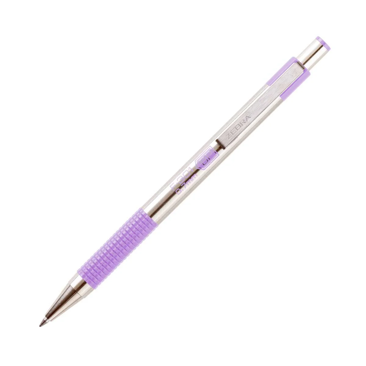 Zebra Ballpoint Pen F-301 Pastel, metal, 0.7 mm, purple