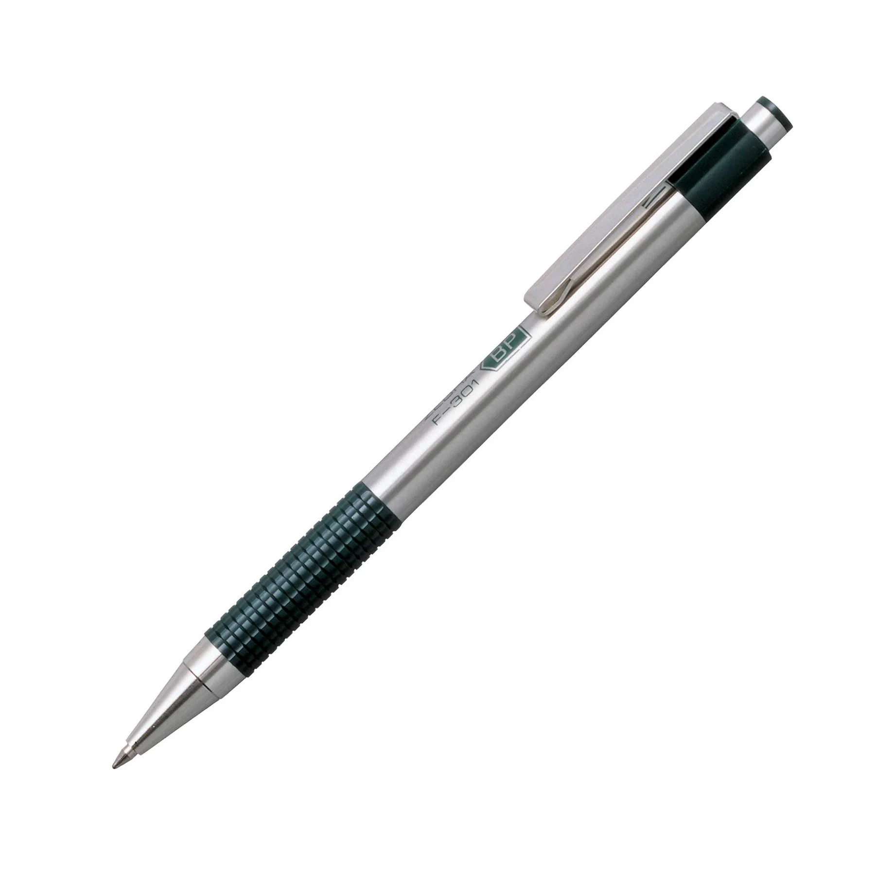 Zebra Pen F-301, metal, 0.7 mm, green