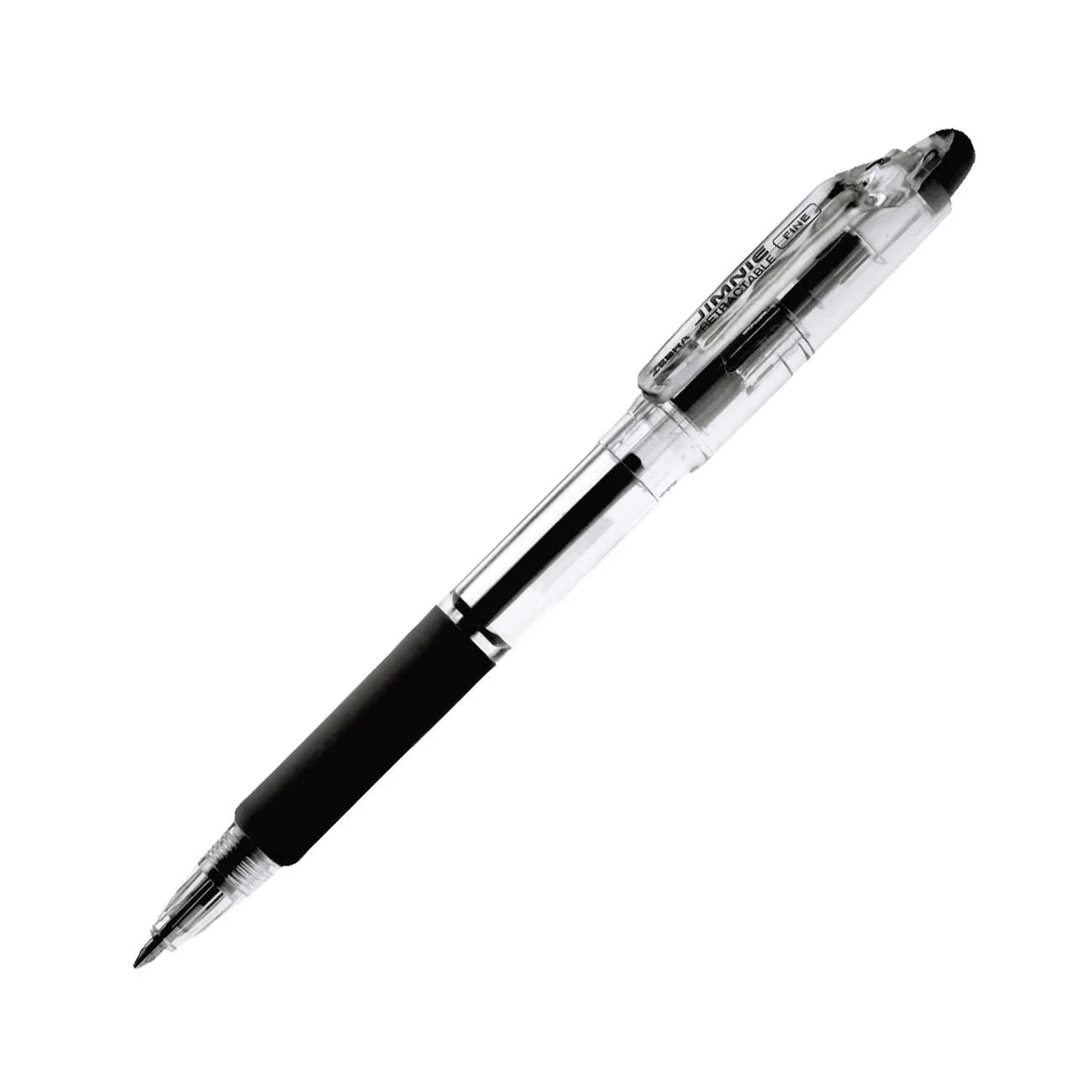 Zebra Ballpoint Pen Jimnie, 0.7 mm, transparent, black