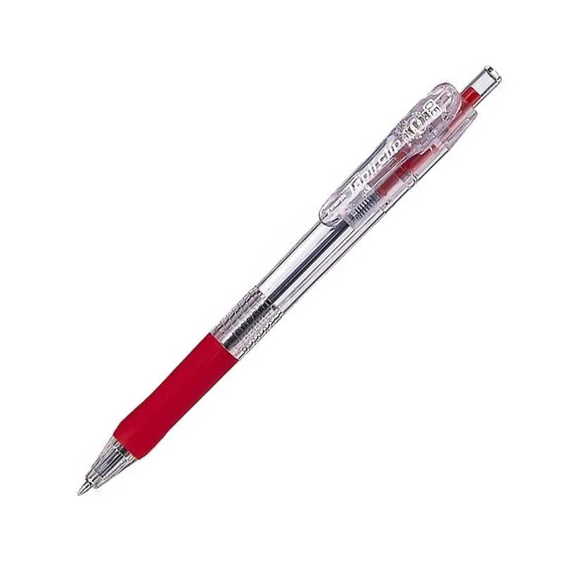 Zebra Pen Tapli Clip, 0.5 mm, transparent, red