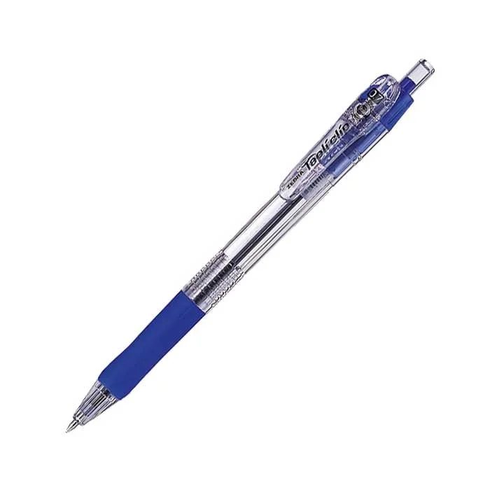 Zebra Pen Tapli Clip, transparent, 0.7 mm, blue