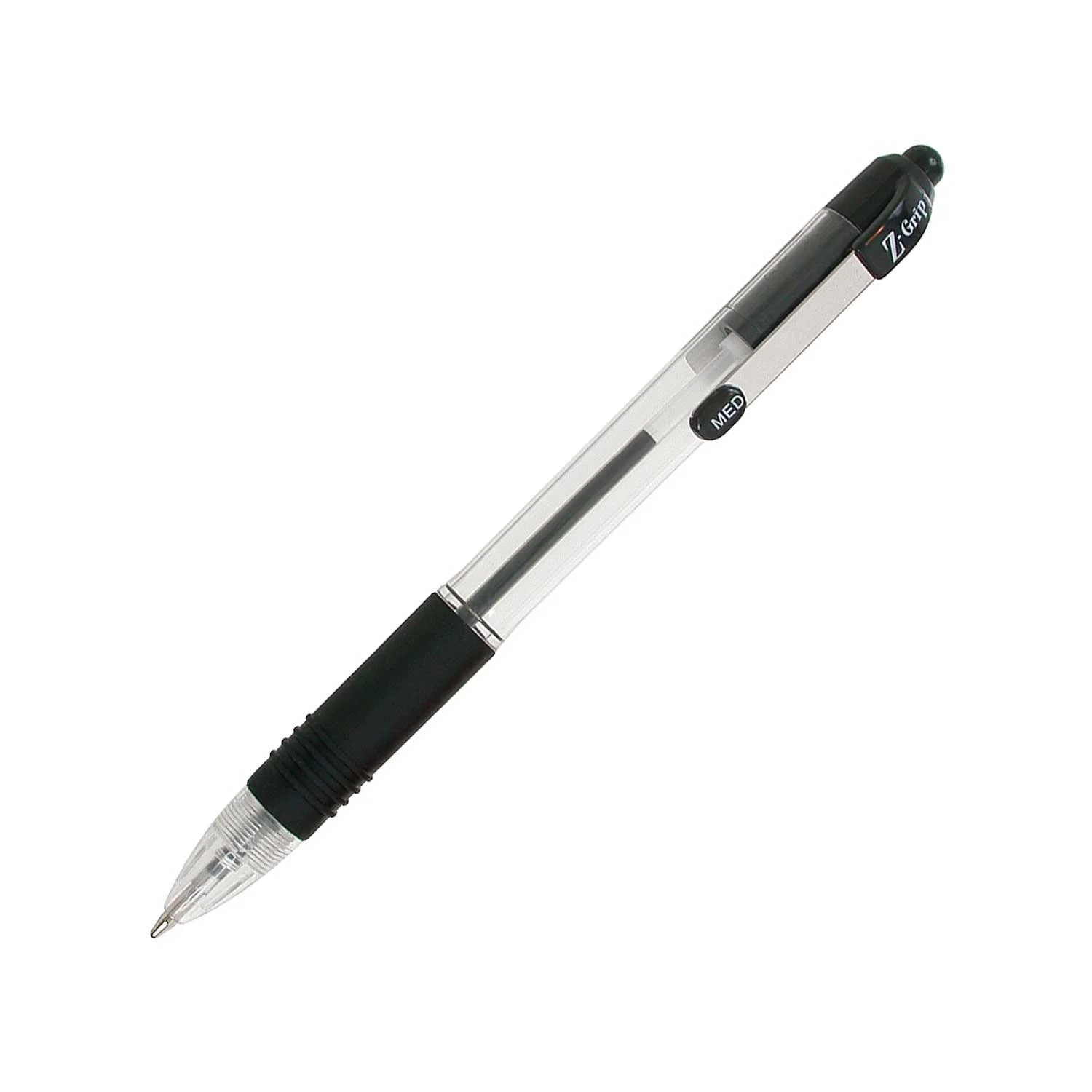 Zebra Ballpoint Pen Z-Grip, transparent, 1.0 mm, black