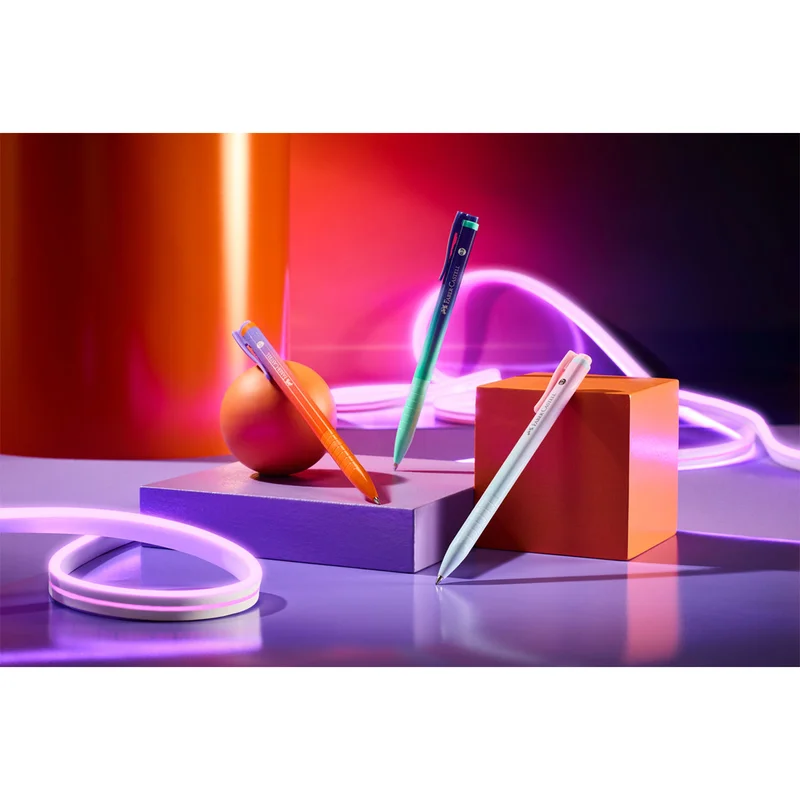 Faber-Castell Химикалка RX7 Flow, 0.7 mm, синьо мастило, 3 броя